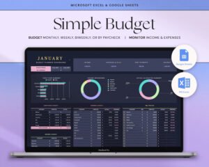 Read more about the article Monthly Budget Template in Google Sheets